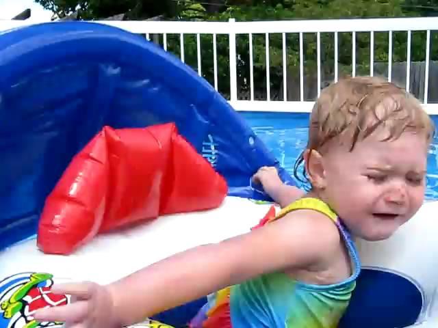 Faith Swimming In The Pool On July 4th 2009