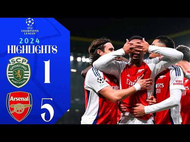 Arsenal took revenge on Sporting for Man City ..... Highlights 2024/25