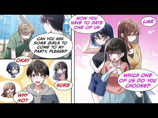 [Manga Dub] I did everything I could and got 3 beautiful girls to participate in my friend's party