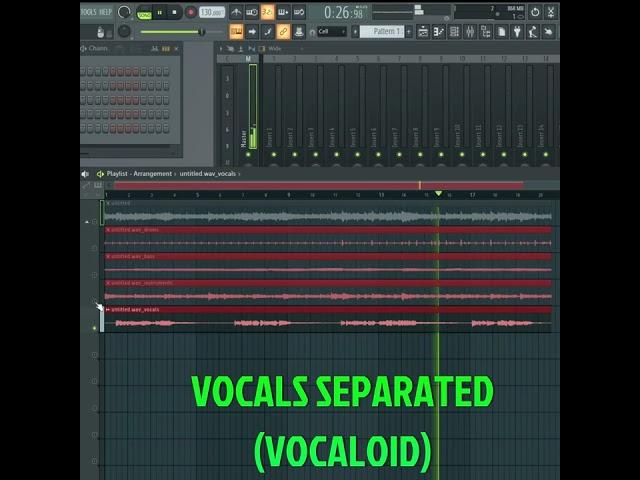 The stem separation tool in FL Studio v21.2