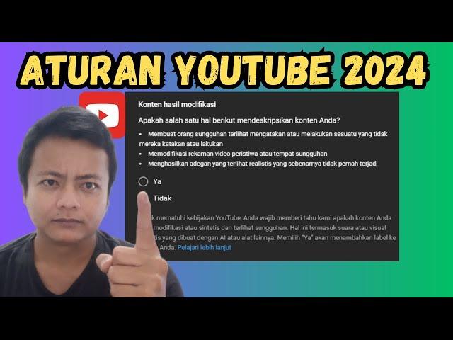 Konten AI Tidak bisa Dimonetisasi | Peraturan Youtube Terbaru 2024