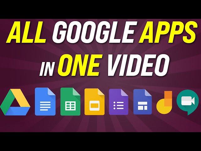 Complete Google Workspace Tutorial - Google Drive, Google Docs, Google Sheets, Google Slides...