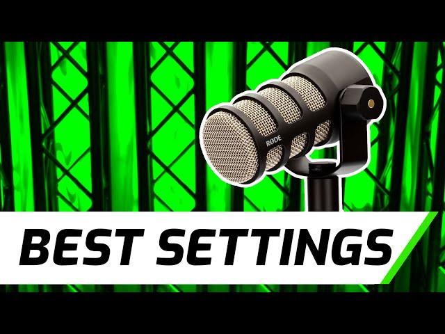 How To Setup Rode PodMic | Best Settings