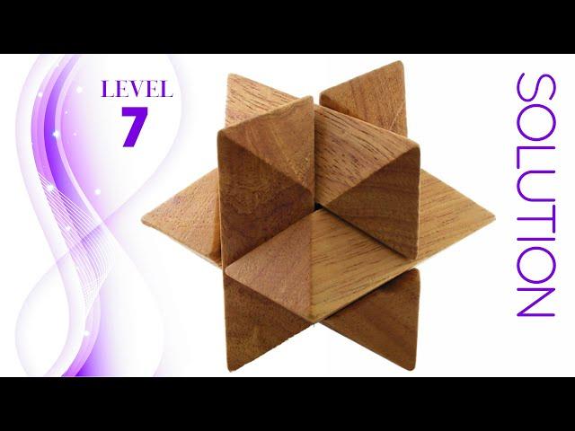 Star a wood puzzle from Puzzle Master - Solution