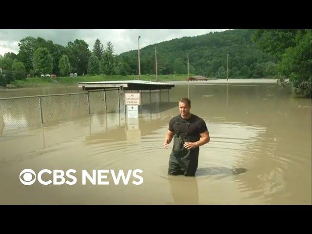 Remnants of Beryl swamping parts of Northeast