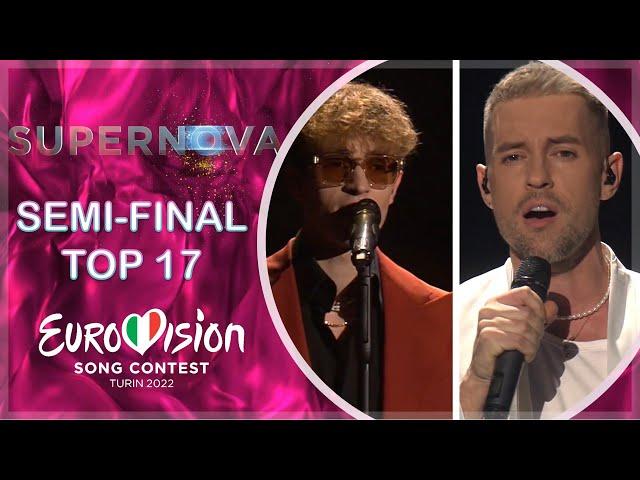 Supernova 2022 Top 17 Semi-Final | Eurovision 2022 Latvia 