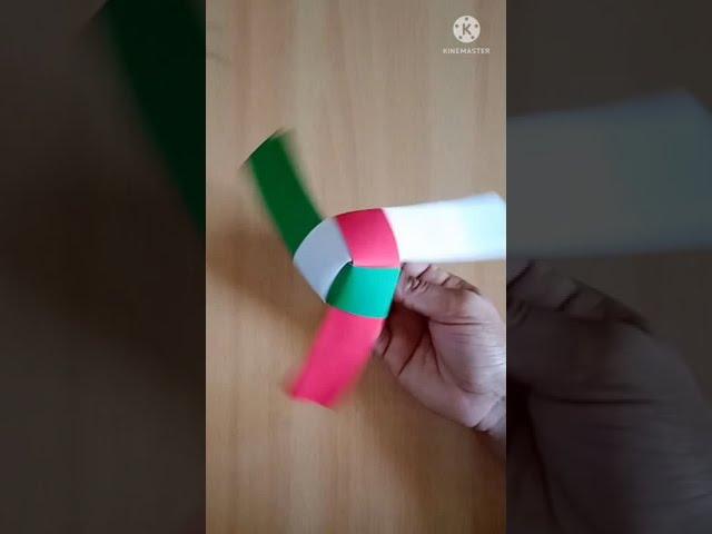 Paper firki | Paper helicopter | How to make a pinwheel that spins? #shorts #ytshorts #papercraft