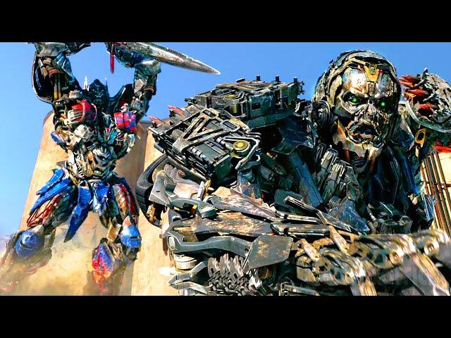 Optimus Prime vs. Lockdown | Pelea final completa | Transformers 4 | Clip en Español