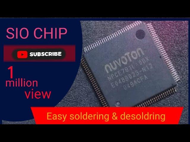 SIO Chip Soldering & Desoldering Process | Laptop Service & Service Center |