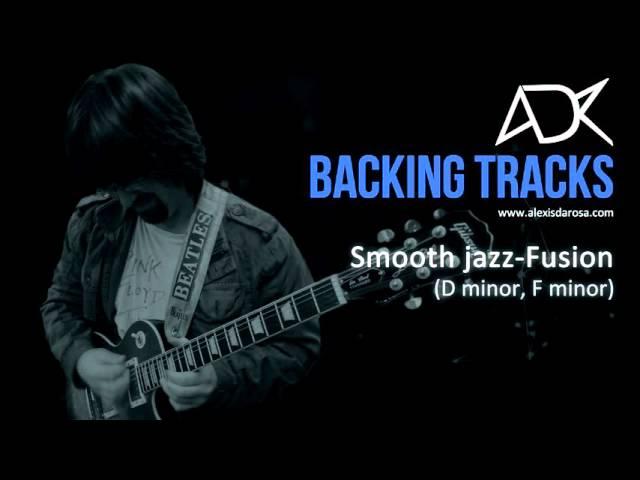 Smooth jazz fusion backing track D minor/F minor