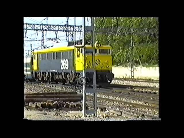 TRENES RENFE AÑOS 90. Por Villaverde Bajo y Getafe Industrial