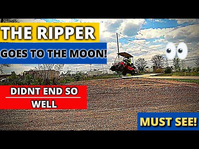 Custom Golf Cart GOES TO THE MOON Didn't End Well  golf cart trail