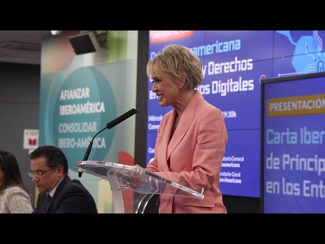 Presentación de la Carta Iberoamericana de Principios y Derechos en los Entornos Digitales