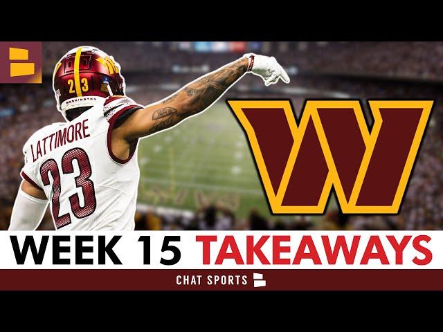 Commanders Week 15 Takeaways: Marshon Lattimore’s STELLAR Debut + Is Washington’s O-Line In Trouble?