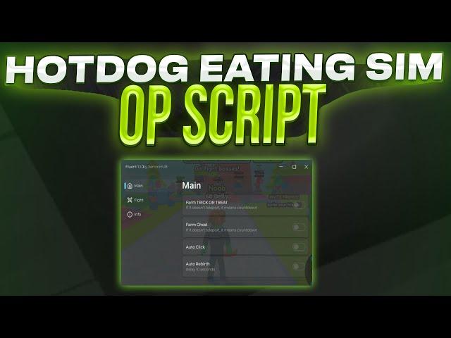 Hotdog Eating Simulator script – (Farm Trick or Treat, Farm Ghost, Auto Click)