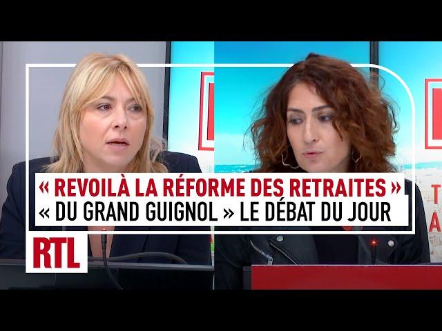 "Revoilà la réforme des retraites" : "c'est du grand guignol !" (Débat Portelli / Saporta)