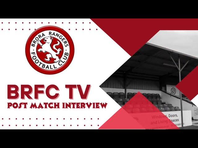 HFL 2024/25 Matchday 15: Rothes FC Post Match Interview