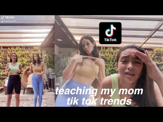 i teach my mom tik tok dances *funny*