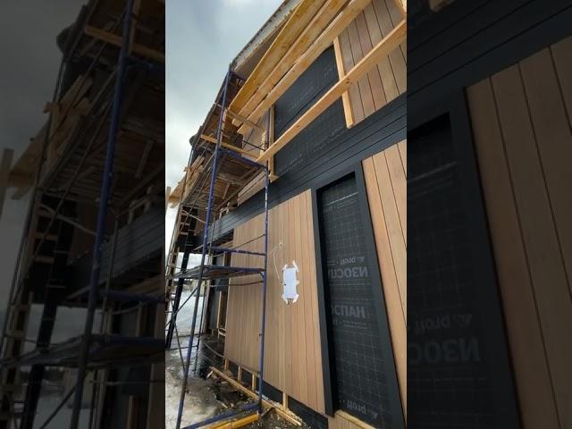 Финальная облицовка объекта.  #barnhouse #барнхаус #строительстводомов #строимдом #доммечты