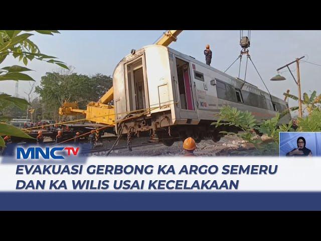 Evakuasi Gerbong Kereta KA Argo Semeru dan Argo Wilis usai Anjlok di Kulon Progo - LIS 18/10