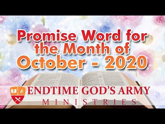 Promise Word for the Month Of October | EndTime God's Army Ministries