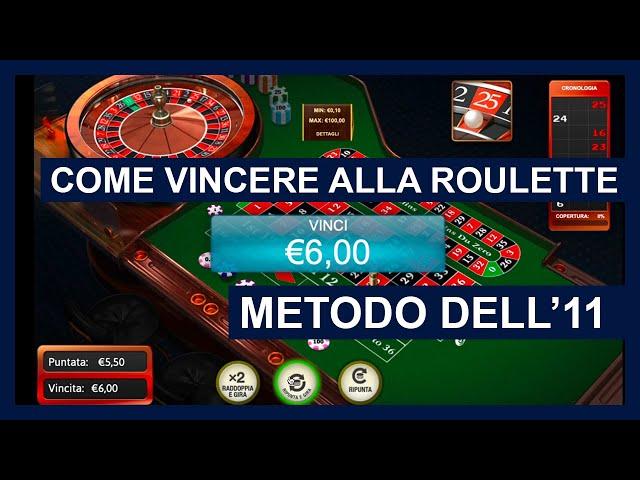 Come Vincere alla Roulette (Metodo dell'11)