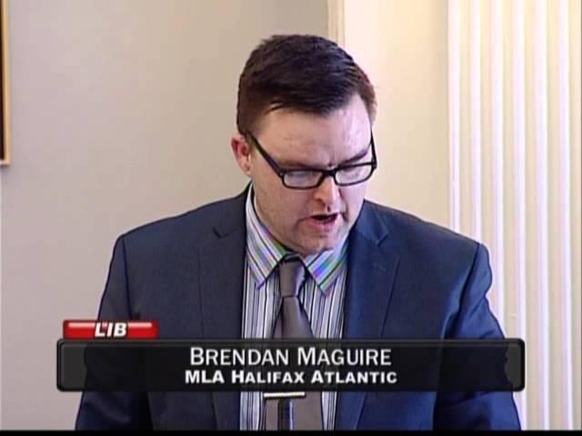 Brendan Maguire, MLA Halifax Atlantic reads Volunteer Representative Award resolution