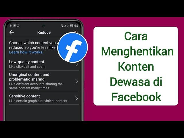 Cara Menghentikan Konten Dewasa Di Facebook 2024 | Blokir Konten Buruk Facebook