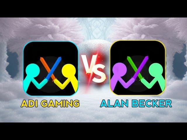 SUPREME DUELIST STICKMAN  ADI GAMING VS ALAN BECKER  #stickman #gaming #animation #fun@alanbecke