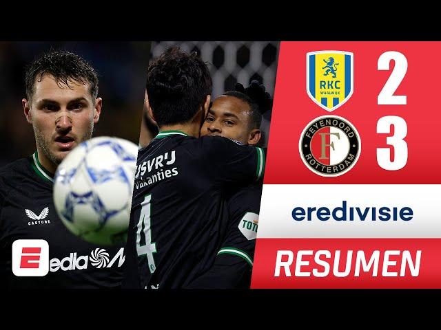 SANTIAGO GIMÉNEZ partió de titular en el triunfo de FEYENOORD por 3-2 ante el WAALWIJK | Eredivisie