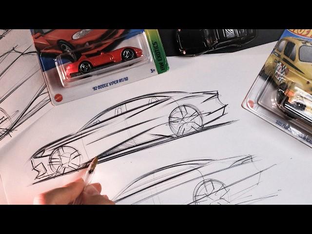 Beginners: Improve Car Design Sketches with This Tip - Continuous Lines