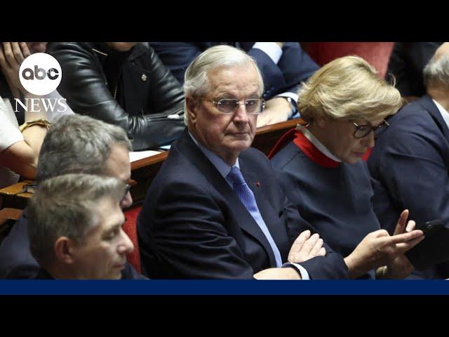 French lawmakers vote to oust Prime Minister Michel Barnier