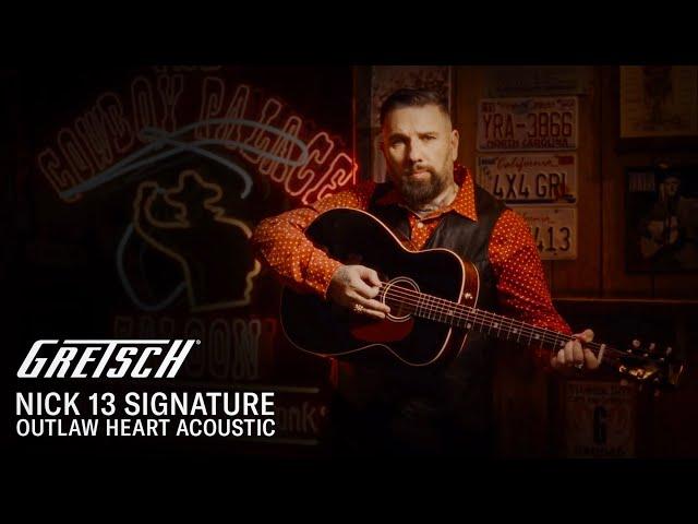 Introducing the All-New Nick 13 Signature Outlaw Heart Acoustic | Gretsch Guitars