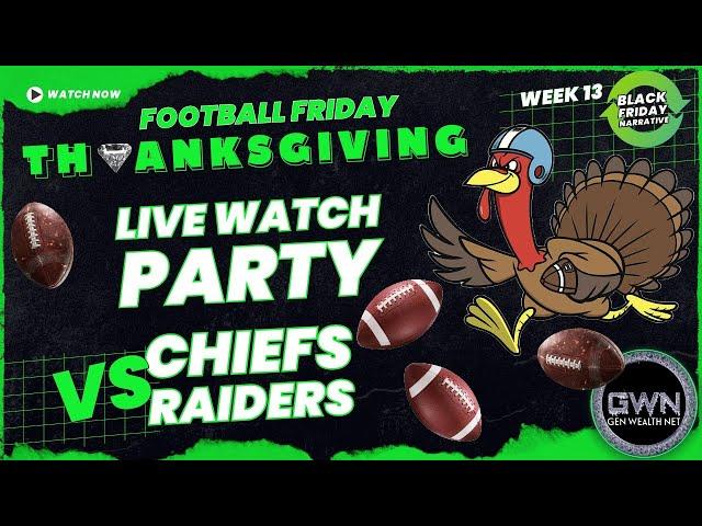 NFL BLACK FRIDAY WATCH PARTY Raiders vs KC with THE REAL FANTASY PLAYMAKERS