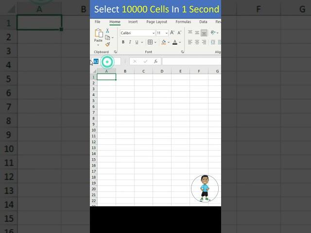 Select 10000 Cells in 1 Second in Excel #excel #msexcel #exceltips #exceltutorial #microsoftexcel