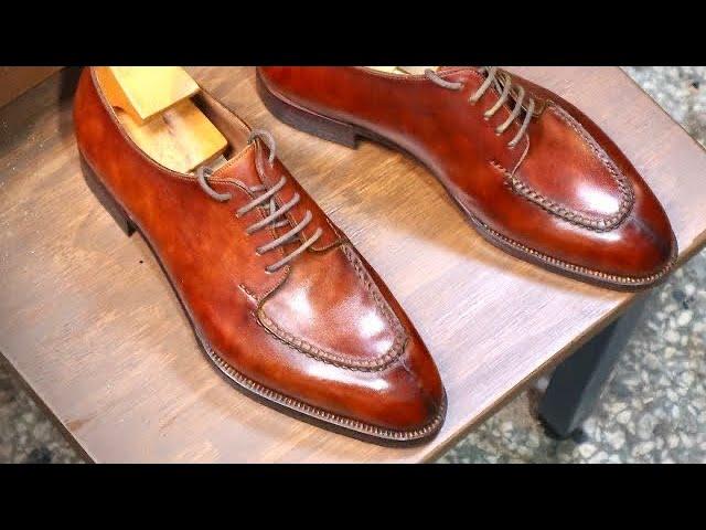 Making HANDMADE Bespoke Apron Toe Derby Shoes