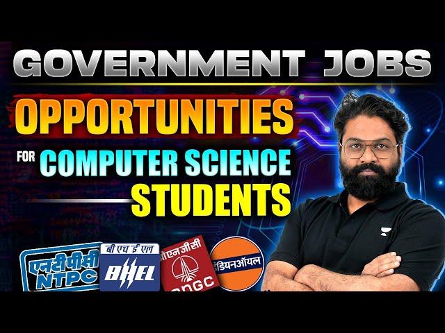 Job Opportunity In Computer Science Engineering | Government Jobs | Salary | B.tech Placement | GATE