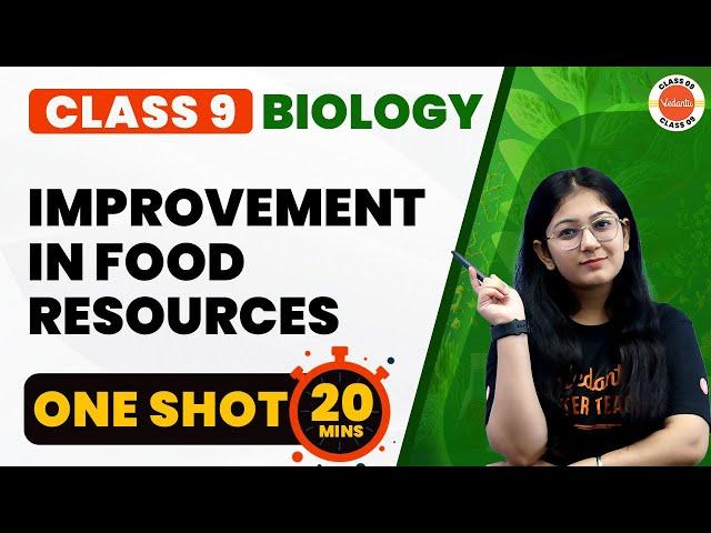 Improvement In Food Resources Class 9 One Shot Revision | NCERT 9th Science Biology Ch-15 #Cbse2024