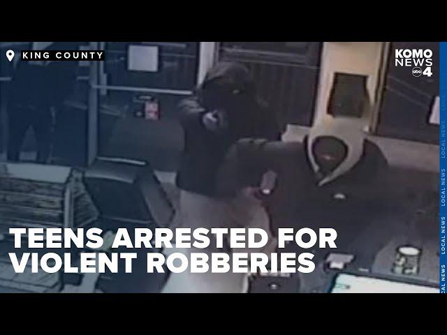 Man, 3 teens arrested in connection to nearly 80 violent King County robberies