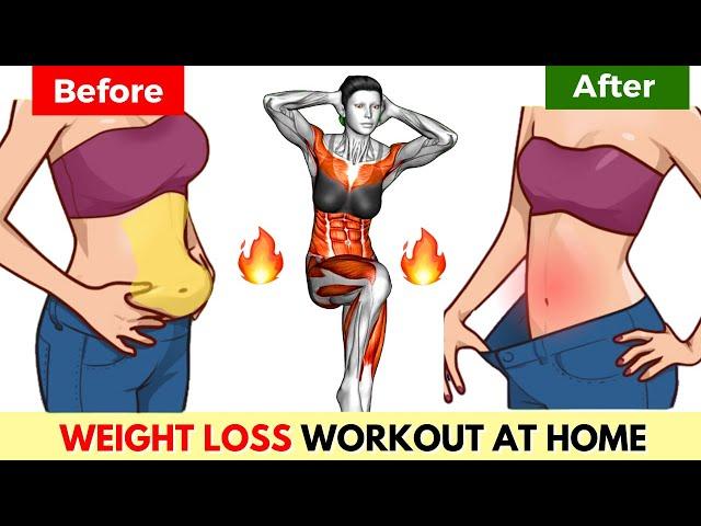 Burn Belly Fat & Lose Weight Workouts 30-Min Standing TUMMY Exercises | 2 Week Challenge : DAY 4