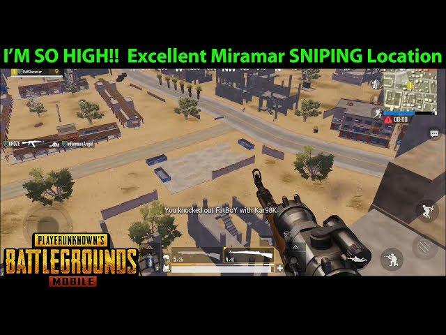 I'M SO HIGH!!! Tallest Building on Miramar = EXCELLENT SNIPING SPOT | PUBG Mobile Lightspeed