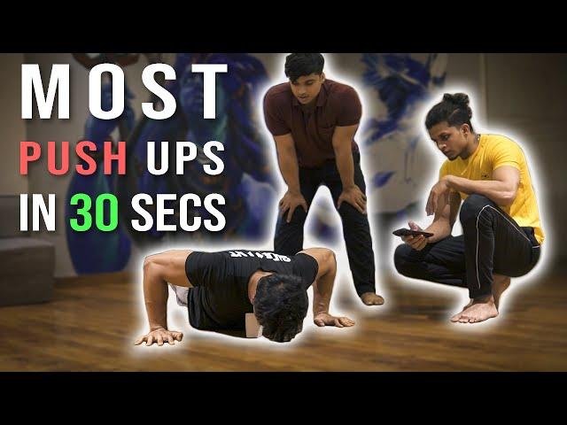 We Tried Most Push Ups In 30 Secs ft. @theyashanand @FitMindsvlogs