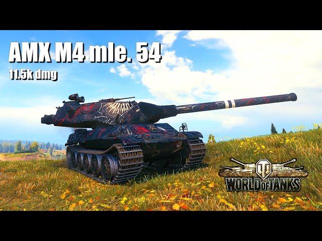 AMX M4 mle. 54, 11.5K Damage, 6 Kills, Malinovka - World of Tanks