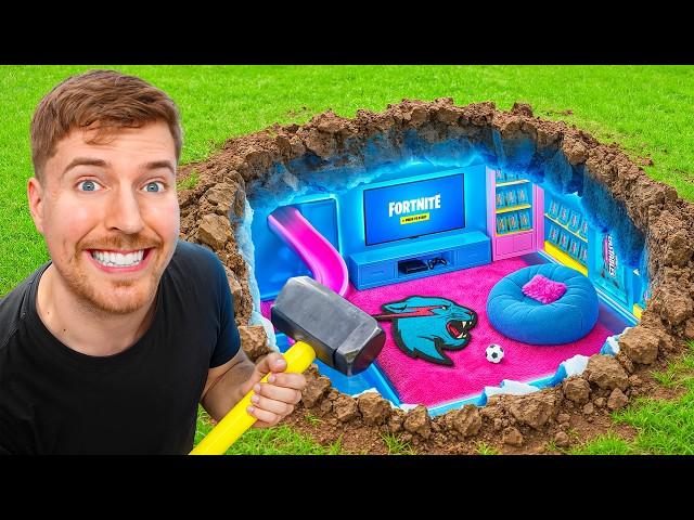 I Built a Secret Room in MrBeast's Warehouse!