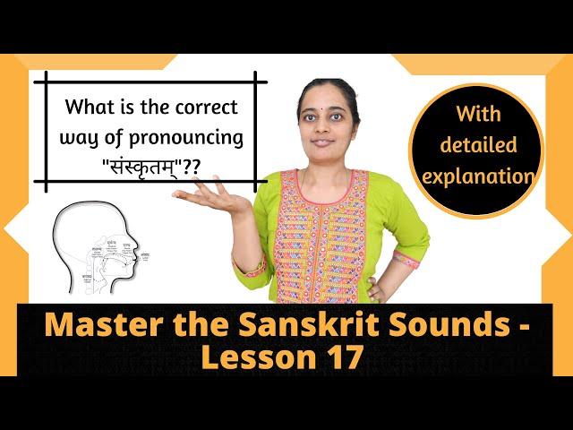 How to pronounce Samskritam correctly - Sanskrit alphabets for beginners