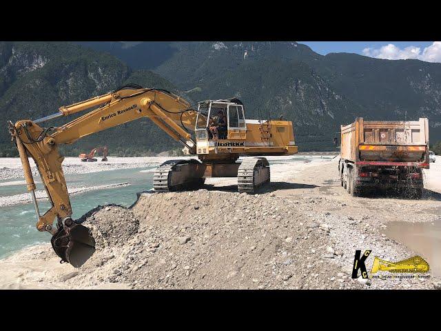 Liebherr 974 Excavator Loading Trucks   Operator View #liebherr #heavyequipment #excavator #digger