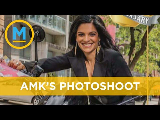 Anne-Marie poses with a motorcycle for HELLO! Canada photoshoot | Your Morning