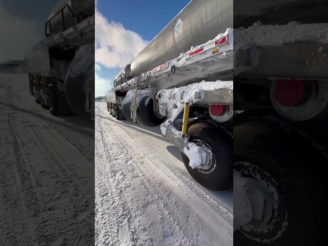 Arctic Rollagon hauling 10,000 gallons of fuel safely #alaska #alaskalife over tundra