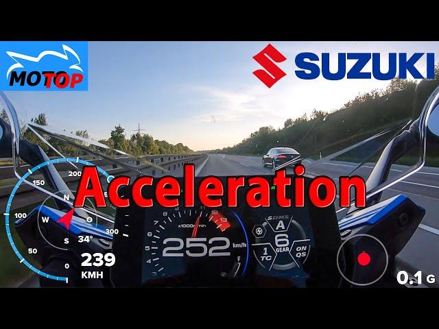 Suzuki GSX-S1000GT (2022) - ACCELERATION - GPS measured