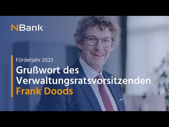 NBank I Das Förderjahr 2023: Grußwort von Frank Doods